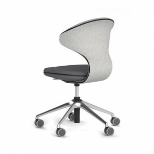 SNOOX R�cken in Schurwolle beige meliert<br>Sitz Schurwolle anthrazit meliet<br>Kreuz, Mechanik poli