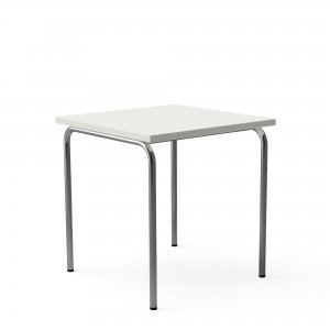 L&C Tisch aus Melamin in wei�. 70x70cm mit Tischplatte