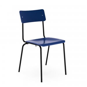 L&C comeback 041 Stapelstuhl schwarz/blau