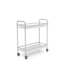 L&C servicio 450, Gestell RAL9006 wei� Aluminium beschichtet, Holz Esche schwarz, wei� oder Buche wei�